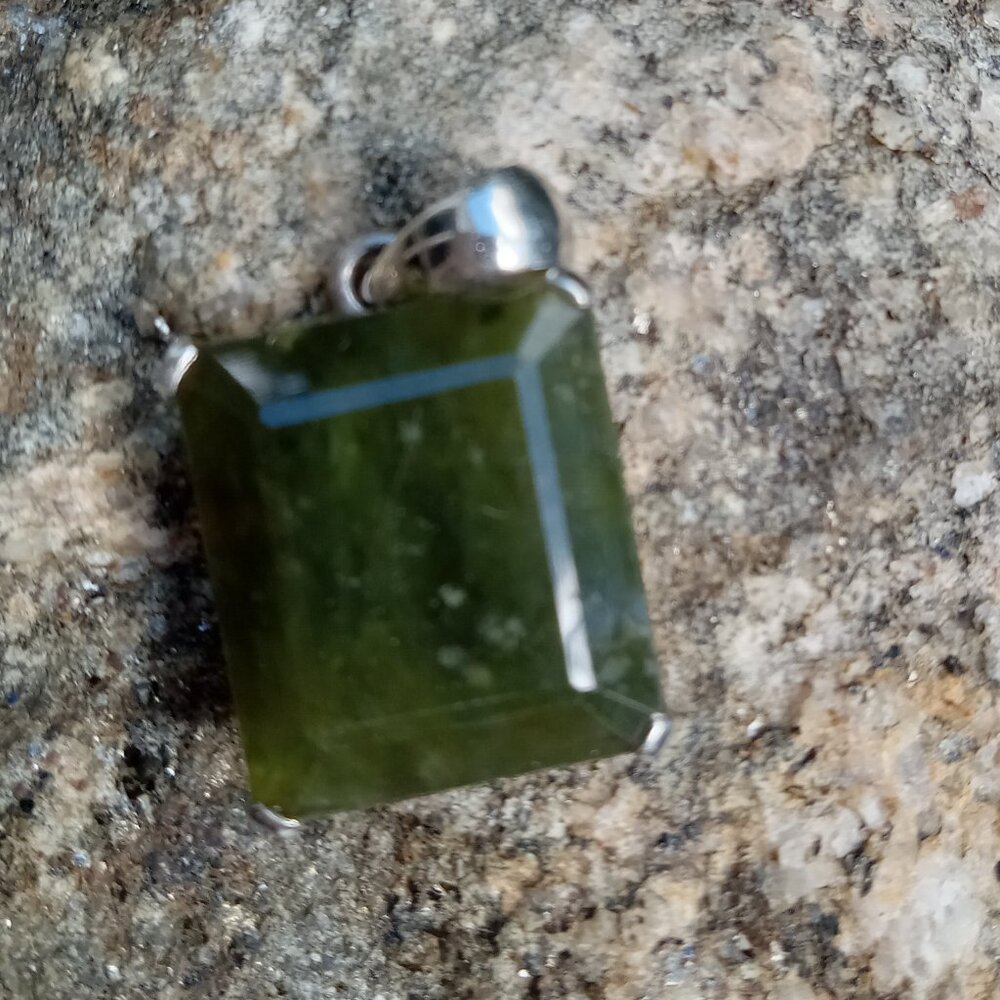 Unique Vesuvianite (Idocrase) 925 Pendant